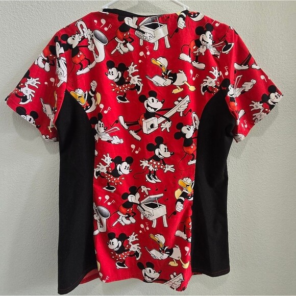 Disney's Mickey & Minnie scrub top size small - Picture 2 of 5